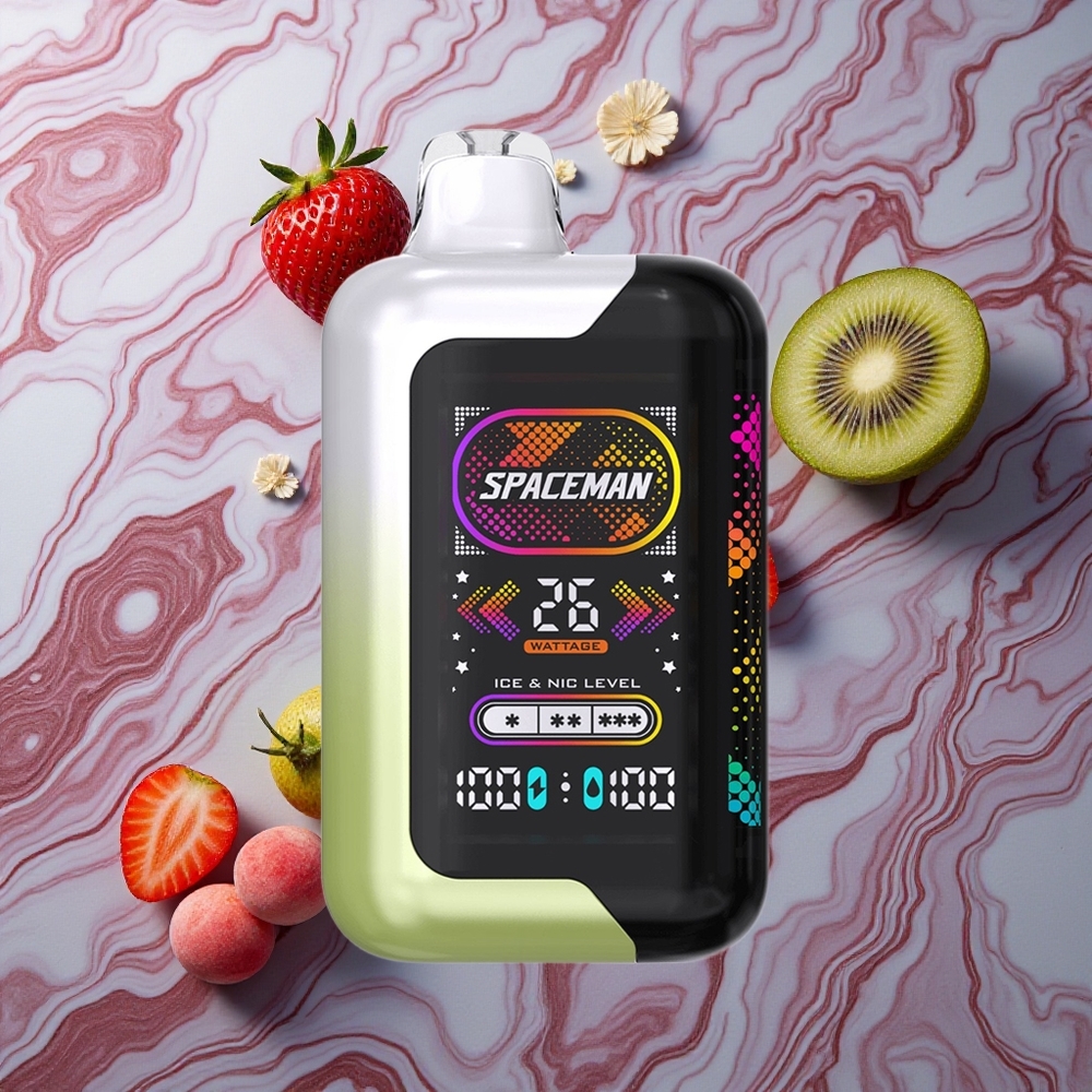 SMOK SPACEMAN SP40000 20ml e-šķidrums Zemene-Aveņu Latvija vape