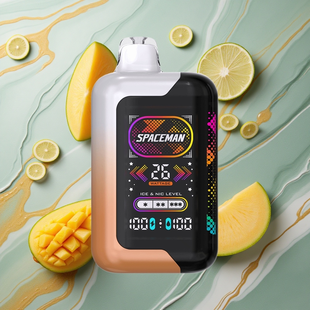 SMOK SPACEMAN SP40000 40000 Iesūkšanas Skābā Mango Medus Ķirbja Latvija vape
