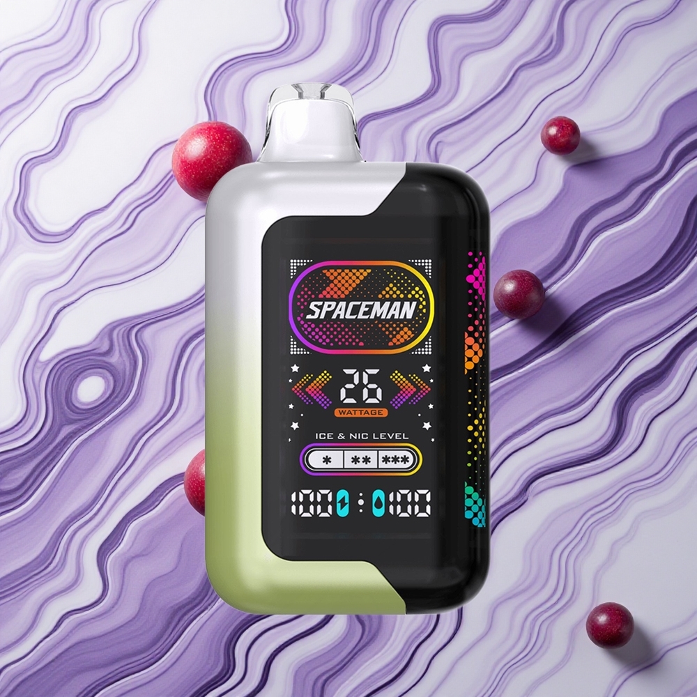 SMOK SPACEMAN SP40000 40000 Puffs Baltā Vīnoga Ledus 20ml eŠķidrums Latvija vape