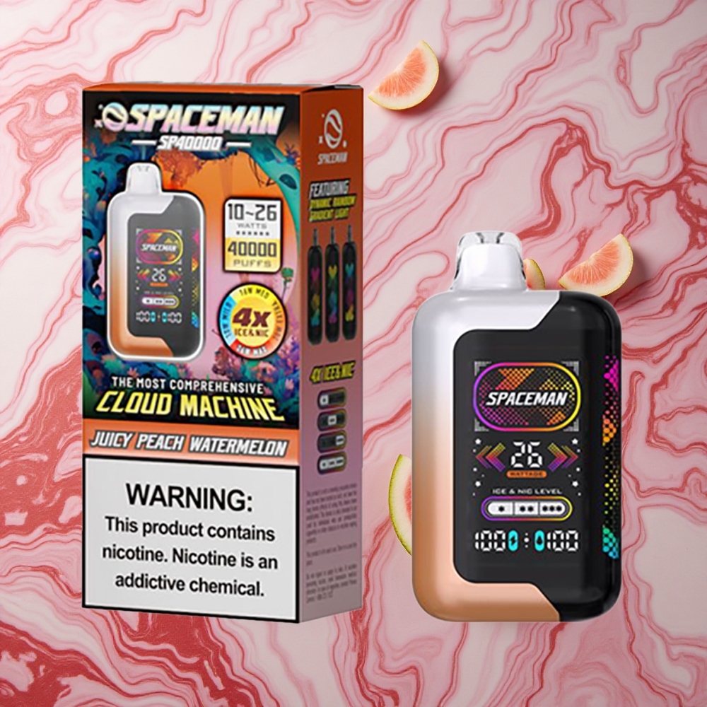 SMOK SPACEMAN SP40000 40000 Puffs Persiku Arbūzs Latvija vape