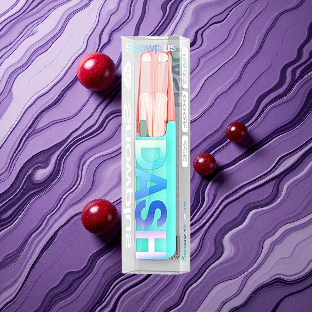 Snowplus Dash 4000 Puffs Ceramikas 7,5 ml Skābais Vīnoga Latvija vape