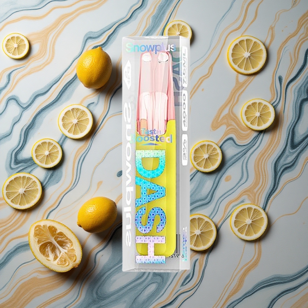 Snowplus Dash 4000 Puffs Citronu Ledus Tēja 530 mAh 7.5 ml Latvija vape