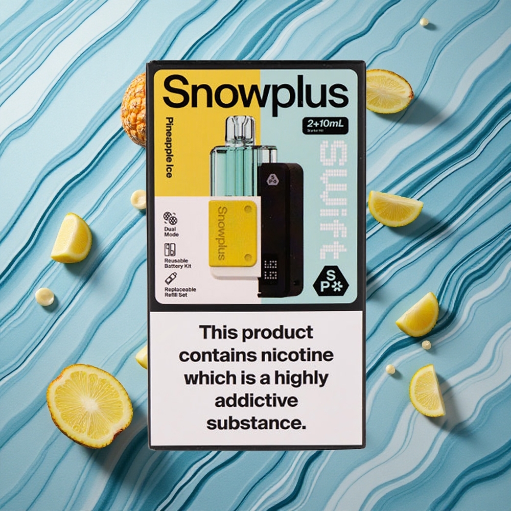 Snowplus Swift 5000 Puffs Ananāsu Ledus 1000mAh 12ml Latvija vape