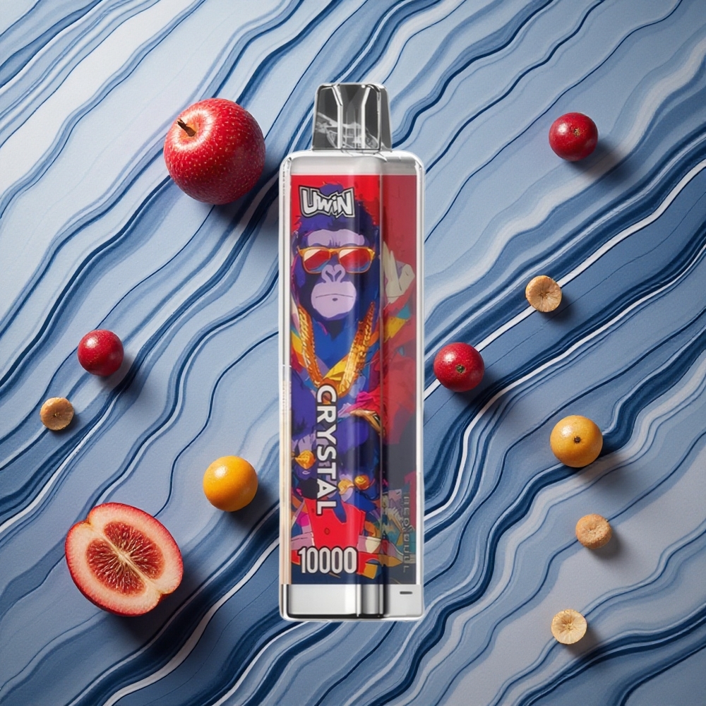 UWIN Crystal 10000 Puffs 18ml un 0,8 Ohm sieta spole Latvija vape
