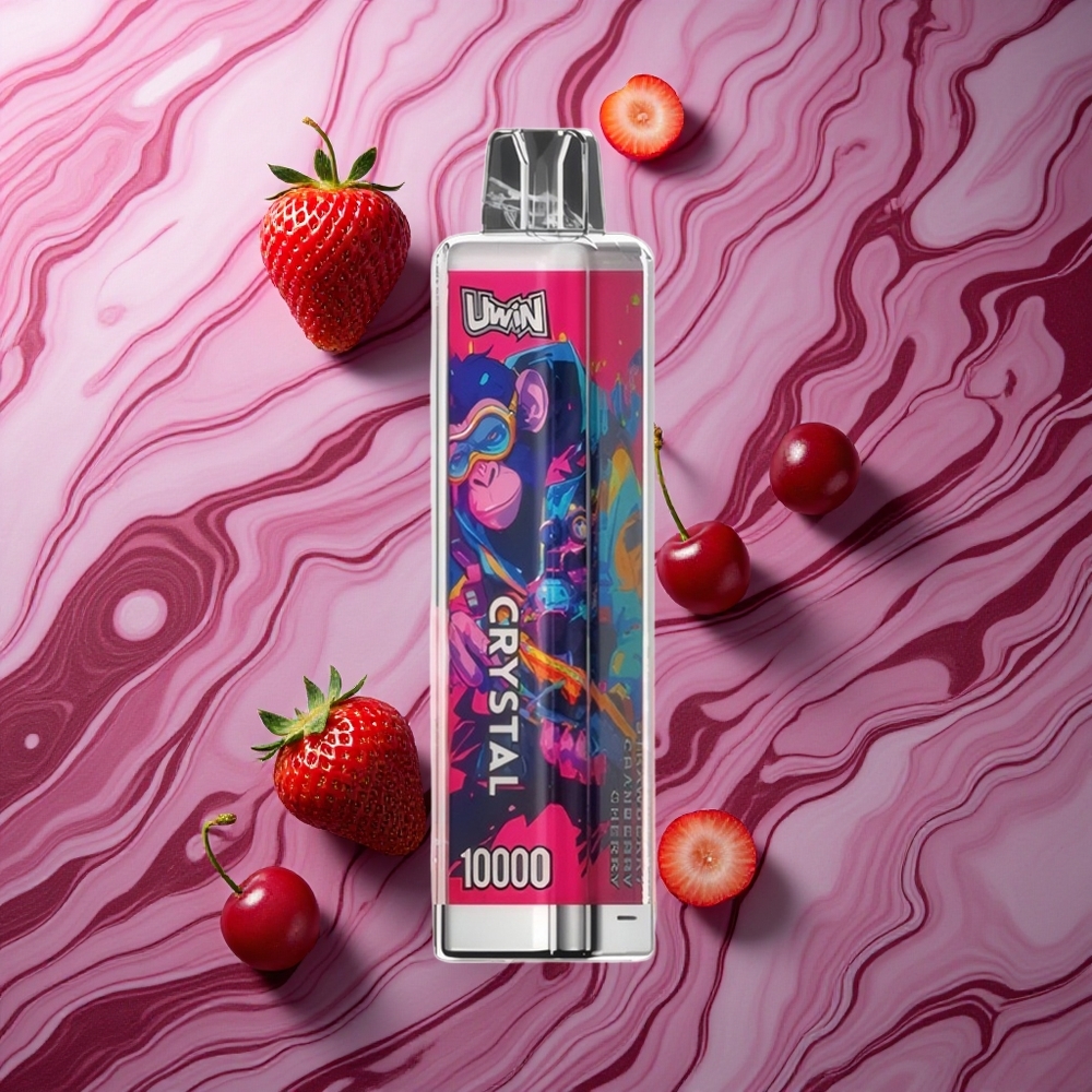 UWIN Crystal 10000 Puffs Zemeņu Brūklenēnu Ķiršu RGB Latvija vape