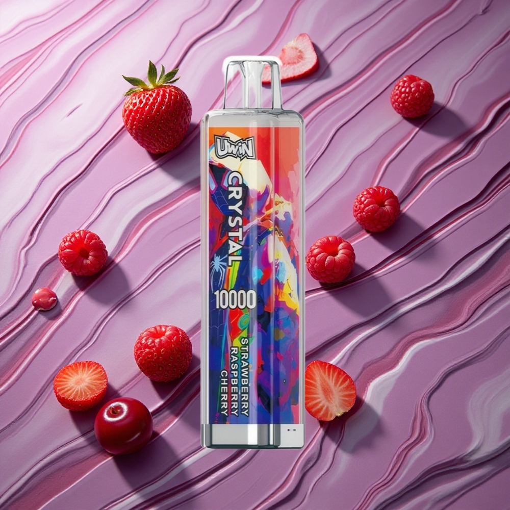 UWIN Crystal 10000 Puffs Zemenes Aveņu Ķiršu RGB Latvija vape