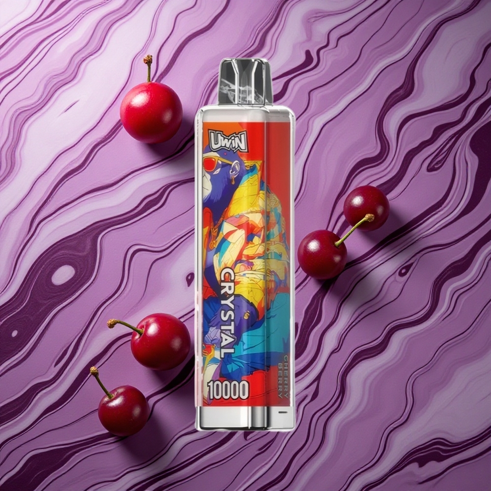 UWIN Crystal 10000 Puffs Ķiršu-Ogu RGB Latvija vape