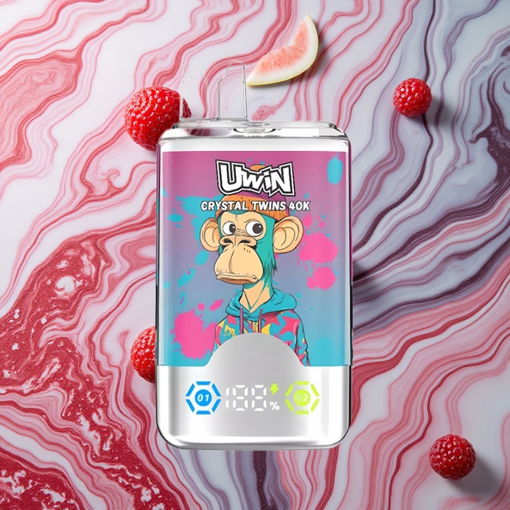 UWIN Crystal Twins 40000 Puffs Arbūzu Ledus/Jauktas Ogles 32ml & Type-C Latvija vape
