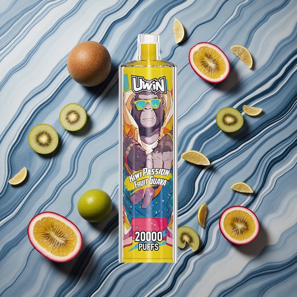Uwin Shisha Crystal 20000 Puffs Kiwi Pasiflu Guava 22ml Latvija vape