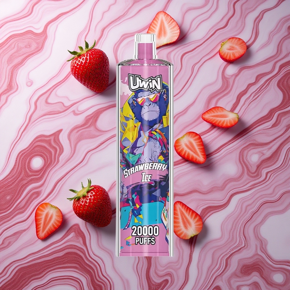 Uwin Shisha Crystal 20000 Puffs Zemeņu Ledus Latvija vape