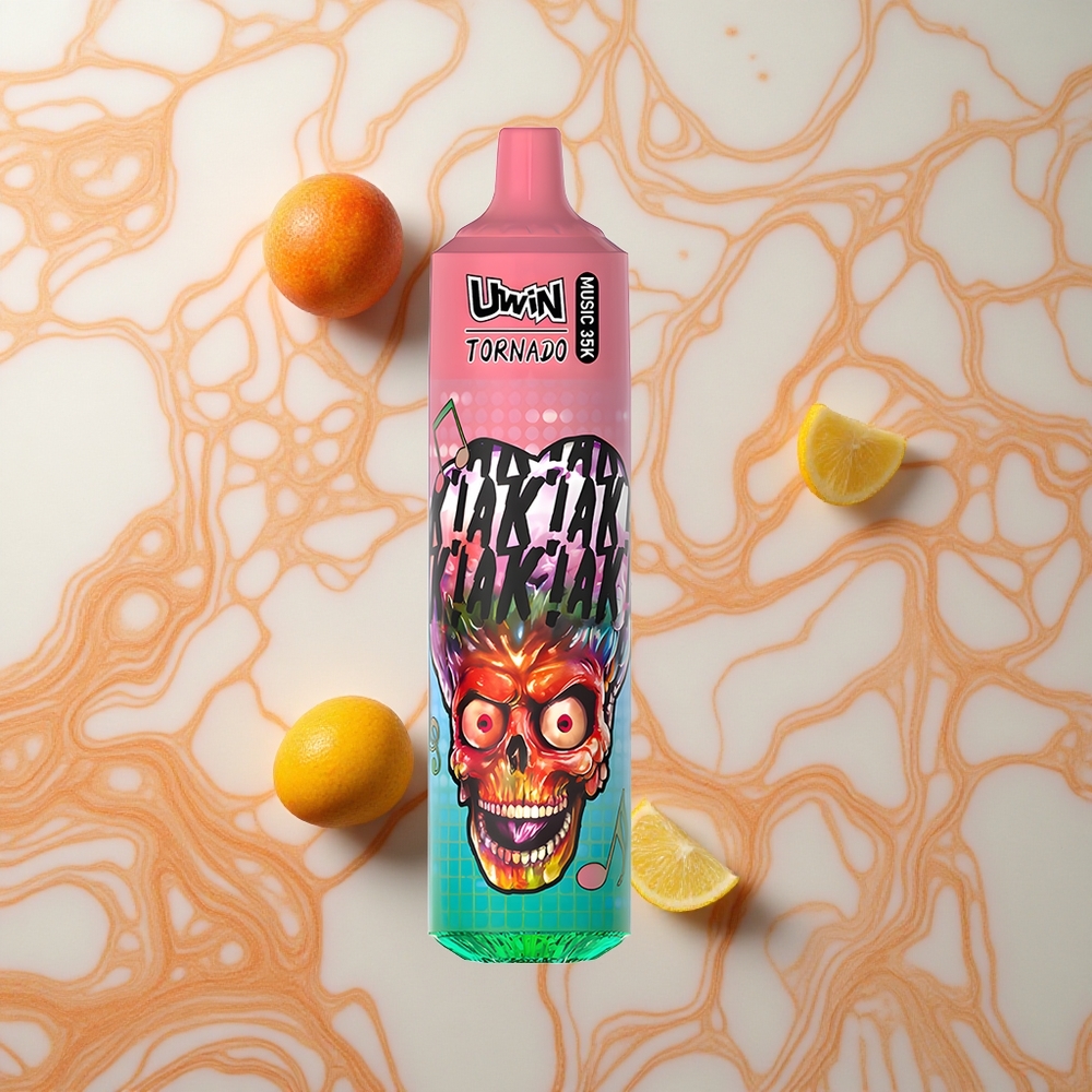 Uwin Tornado 35K Puffs Persiku Manga Ananāsu Type-C Latvija vape