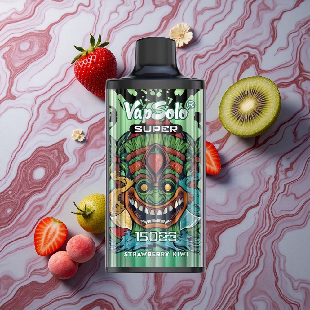 Vapsolo Super 15000 Puffs Zemeņu Kivi 40ml 850mAh Latvija vape