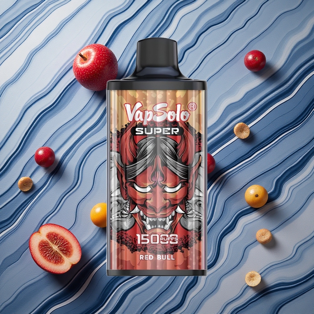 Vapsolo Super 15000 puffs 40ml (e šķidrums) Red Bull (Sarkanais bullis) Latvija vape