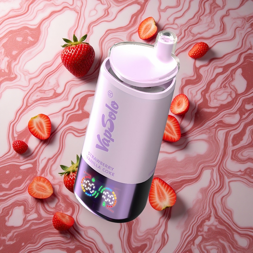 VapSolo Triple 30000 Puffs 40ml Zemeņu Vanillas Koka Latvija vape