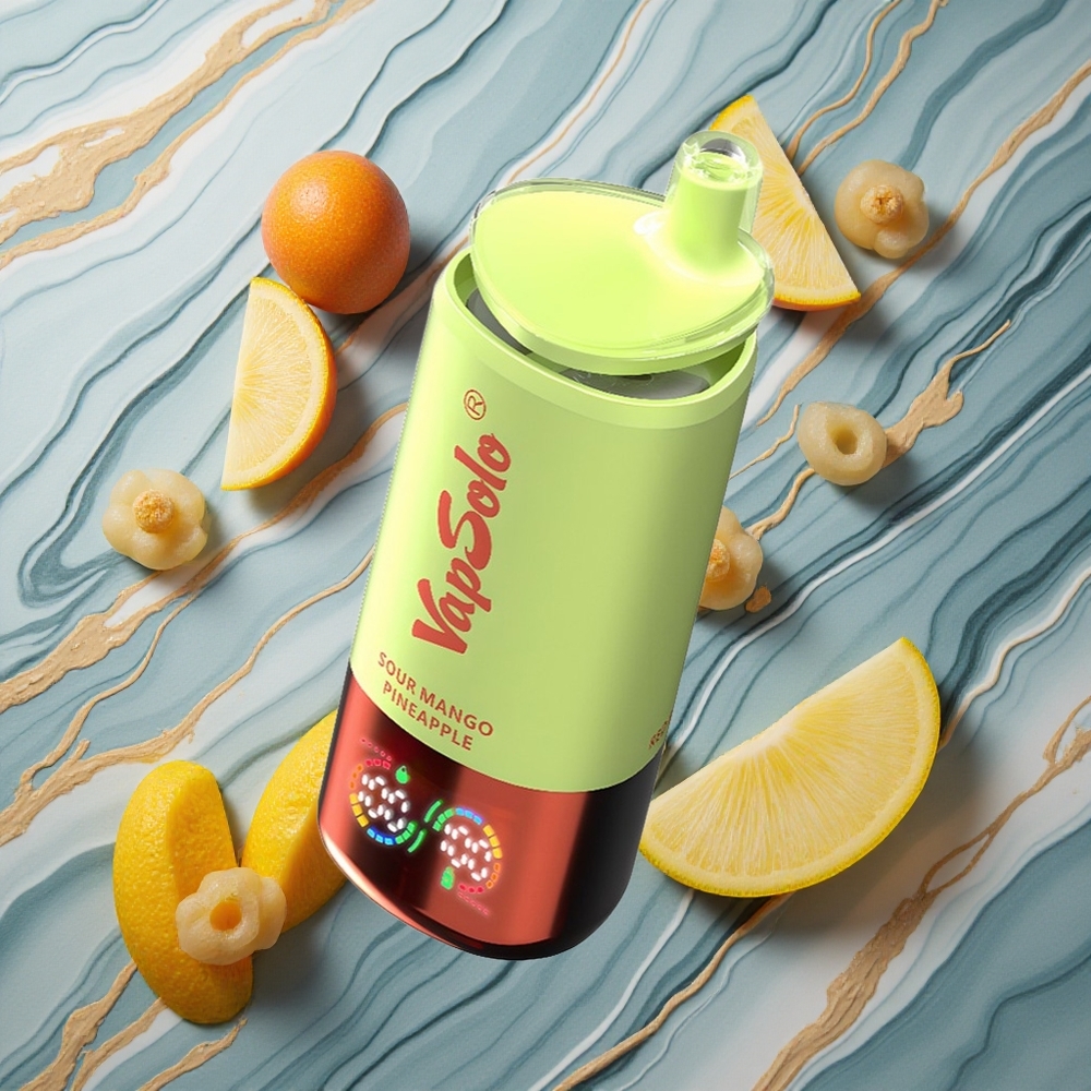 VapSolo Triple 30000 Puffs Skābā Mango Ananāsu Latvija vape