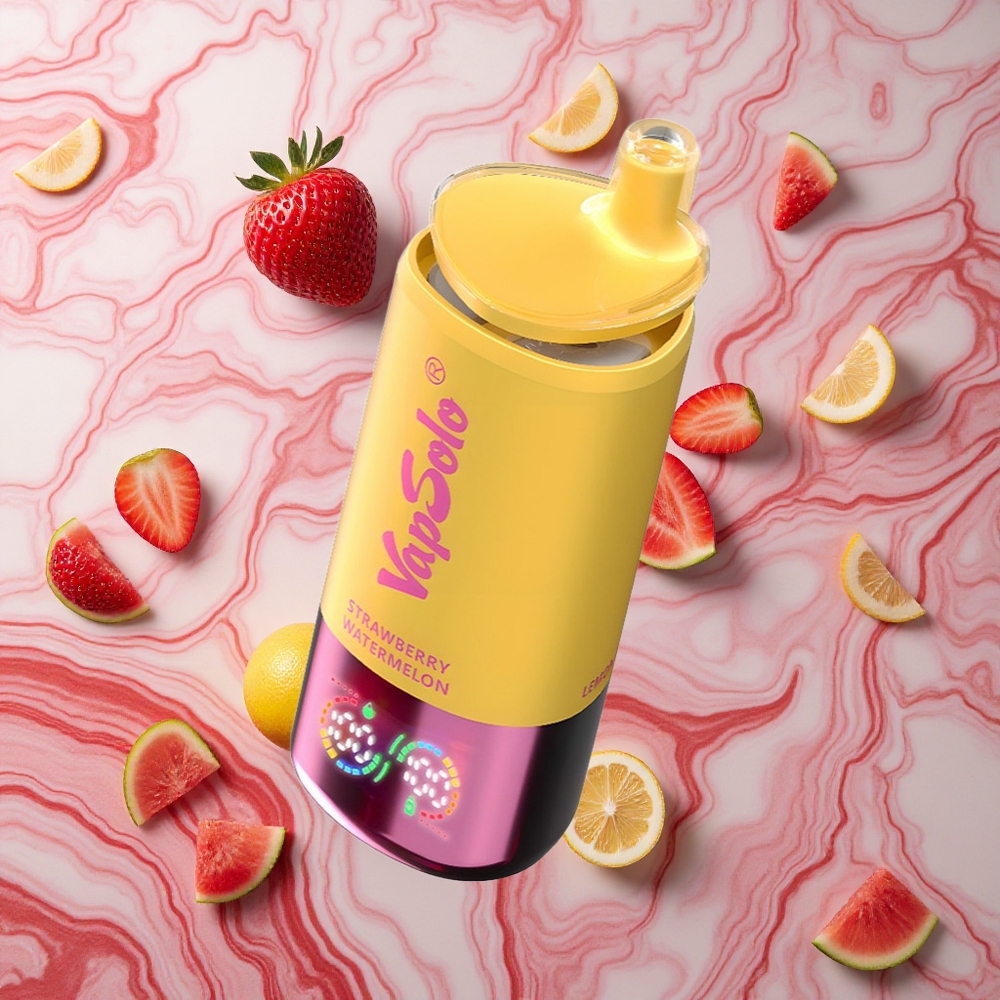 VapSolo Triple 30000 Puffs Zemenes Arbūzs & Citronu Persiks 40ml Latvija vape
