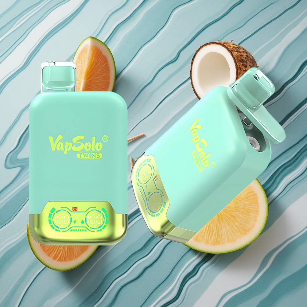 Vapsolo Twins 20000 Puffs 40ml Triple Arbūzs & Ananāsu Kokosrieksts Latvija vape