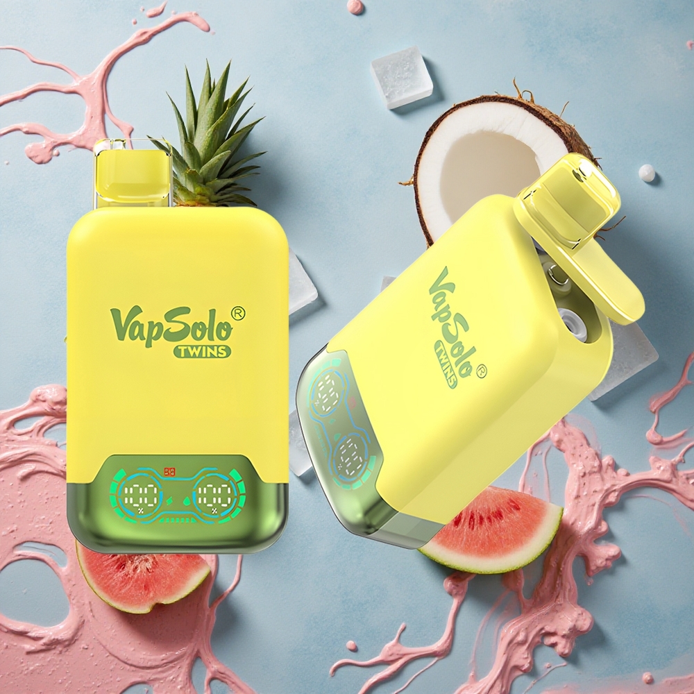 Vapsolo Twins 20000 Puffs Ananāsu Kokosrieksts & Arbūzu Ledus Latvija vape