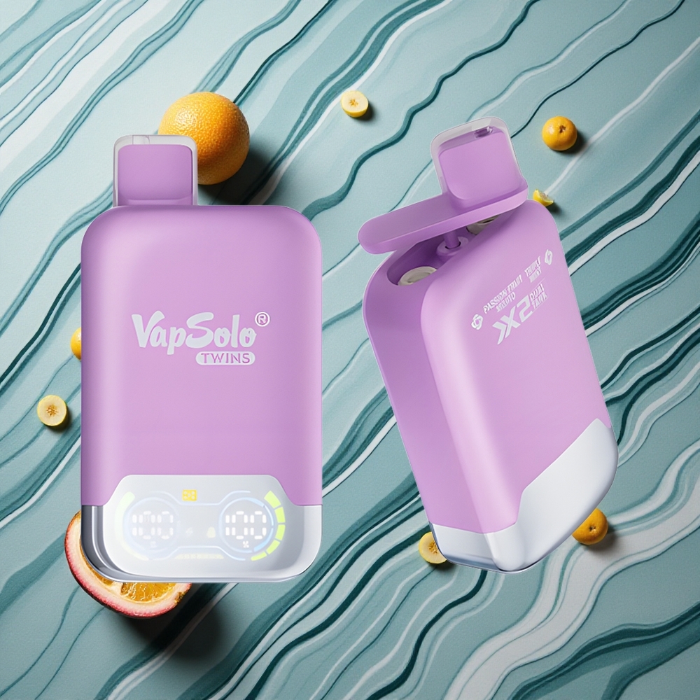 Vapsolo Twins 20000 Puffs Marakujas Mojito & Trīskāršā Mētra Latvija vape