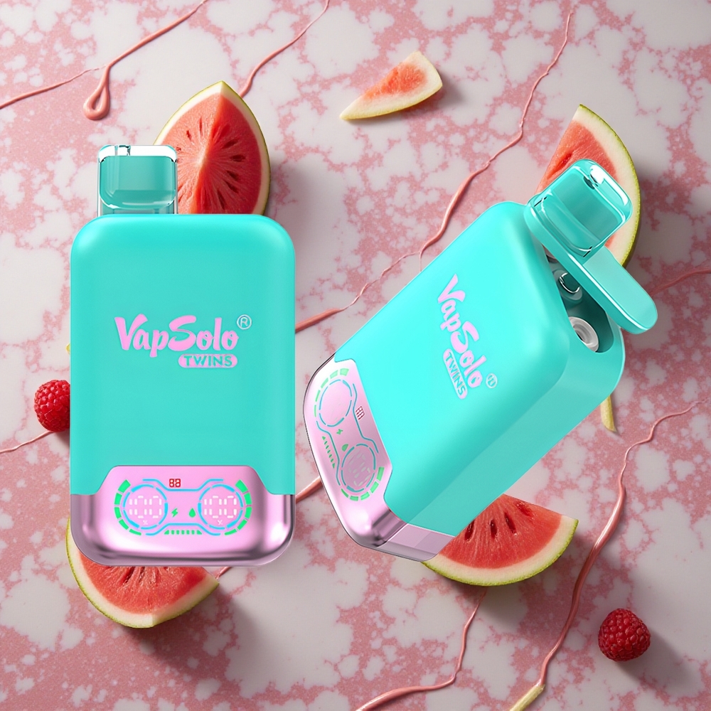 Vapsolo Twins 20000 Puffs Triple Melons & Apeļu Arbūzs 40ml Latvija vape