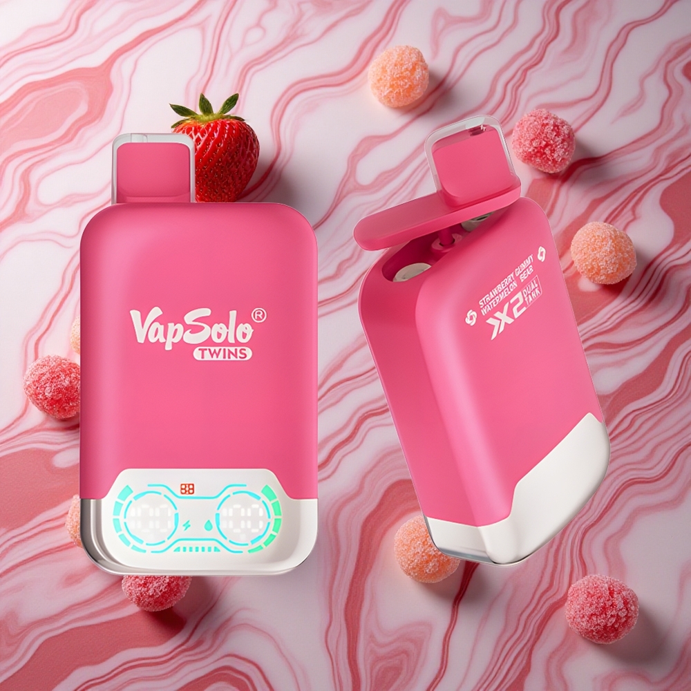 Vapsolo Twins 20000 Puffs Zemenes Arbūzs & Gumijas lācītis 40 ml Latvija vape