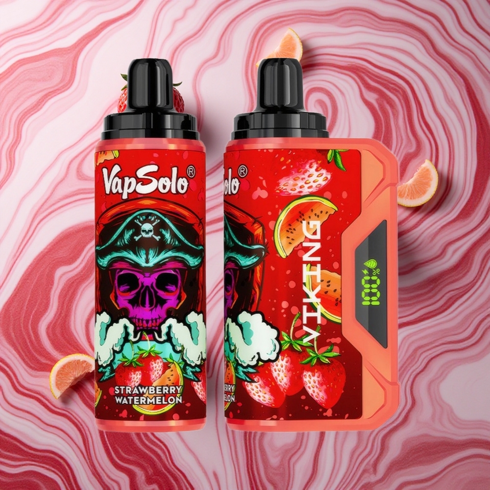 VapSolo VIKING 12000 Puffs 22ml Zemeņu Arbūzu Latvija vape