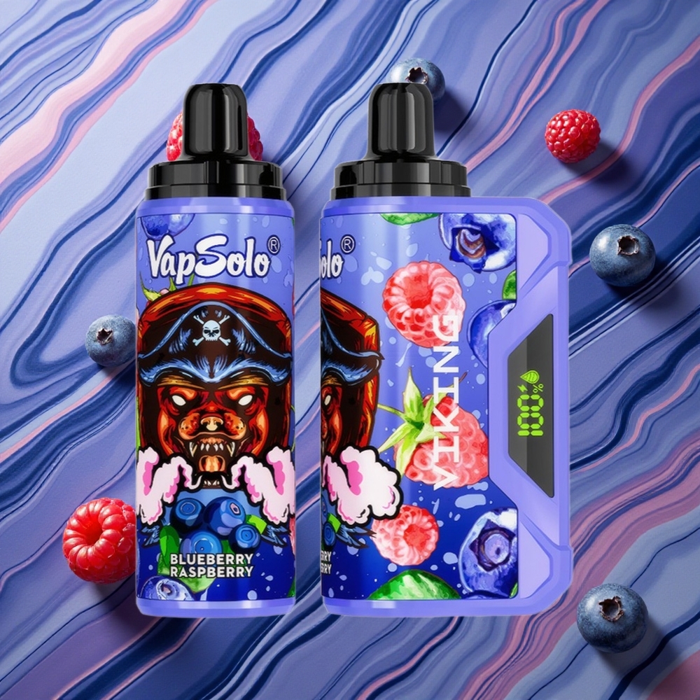 VapSolo VIKING 12000 Puffs 22ml Zilā Oga Aveņu Latvija vape