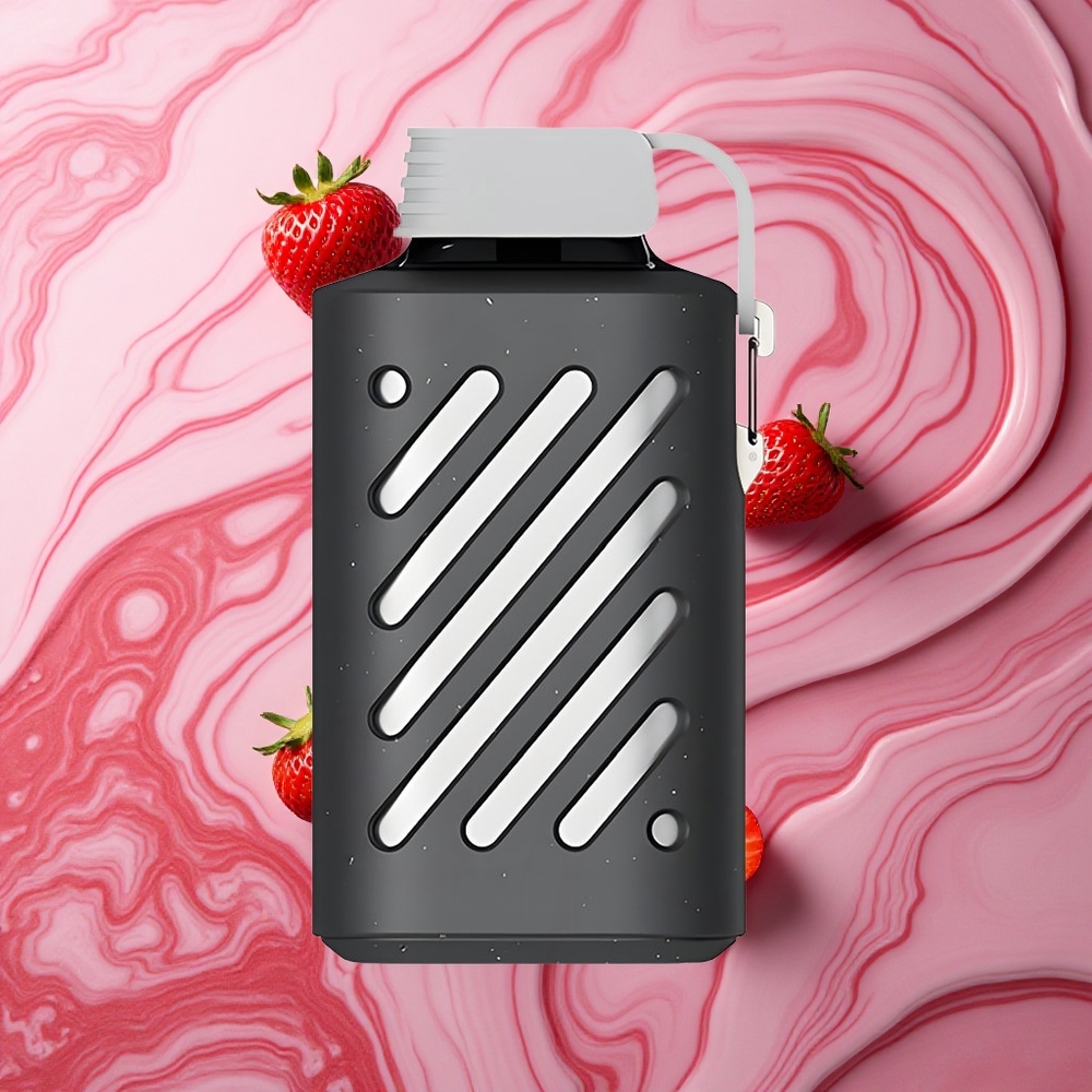 VOZOL GEAR 10000 Puffs 20ml E-šķidruma Zemeņu Smūtijs Latvija vape