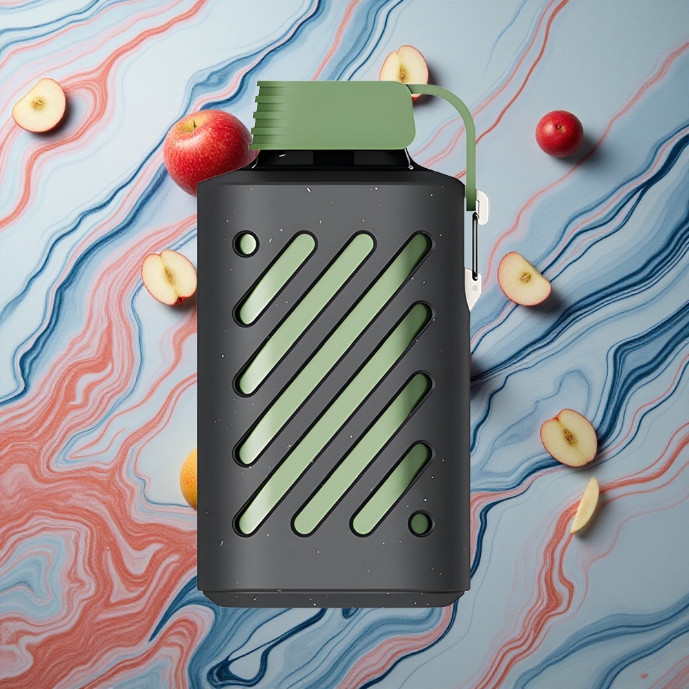 VOZOL GEAR 10000 Puffs Skābā ābola ledus 65% PCR Latvija vape