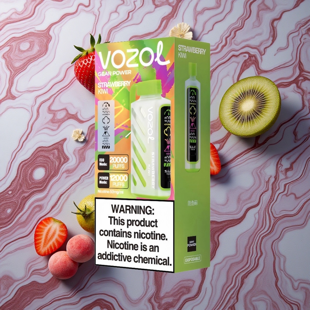 VOZOL Gear Power 20000 Puffs 20mL Zemeņu Kiwi Latvija vape