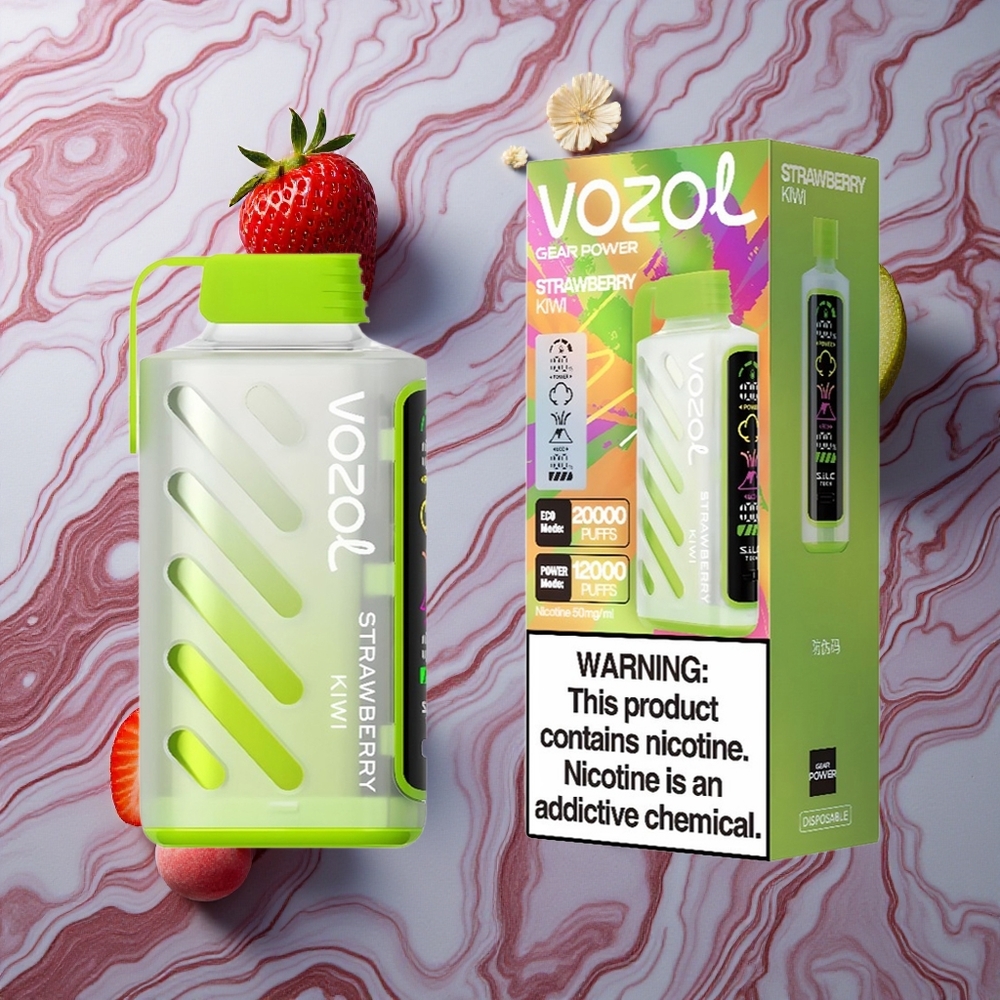 VOZOL Gear Power 20000 Puffs 20mL Zemeņu Kiwi Latvija vape