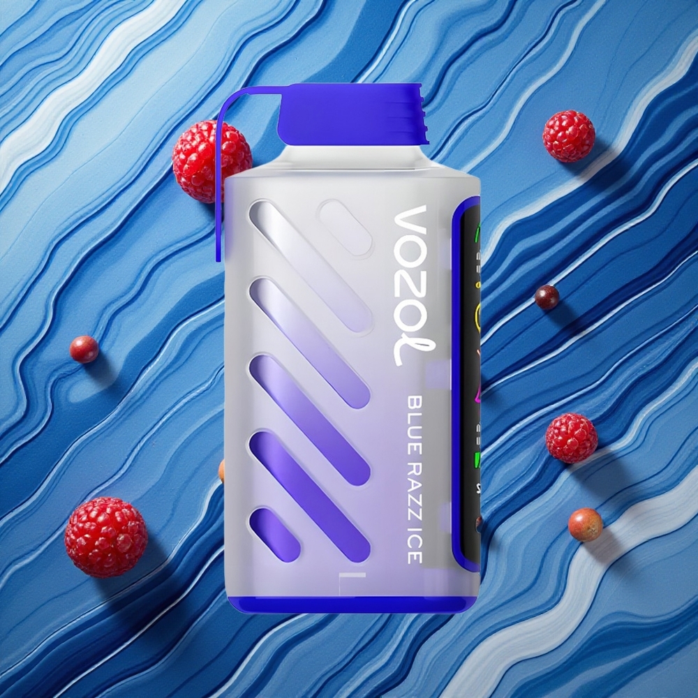 VOZOL Gear Power 20000 Puffs 20mL Zilā Aveņu Ledus Latvija vape