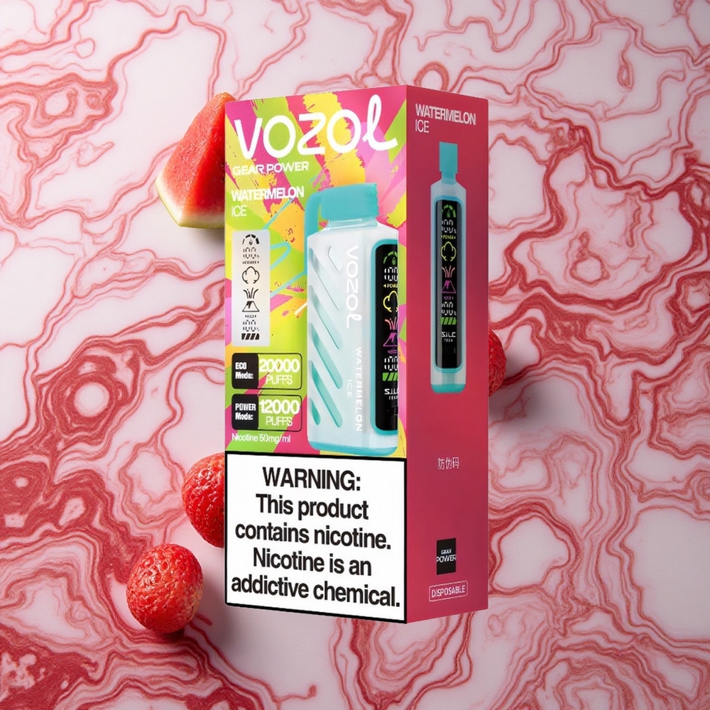 VOZOL Gear Power 20000 Puffs Arbūzu Ledus S.i.L.C. Tech Latvija vape