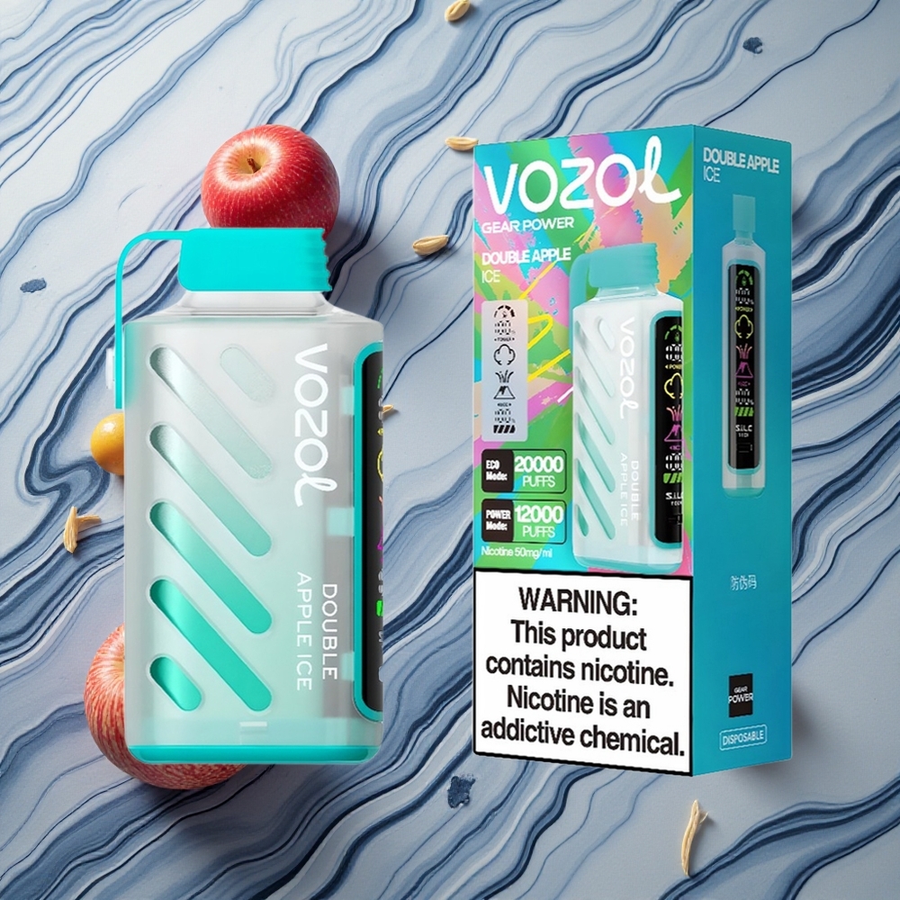 VOZOL Gear Power 20000 Puffs Dubultā Ābola Ledus Latvija vape