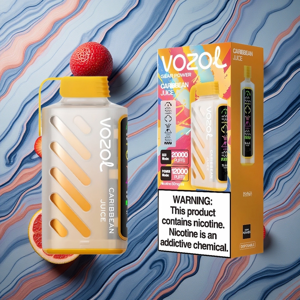 VOZOL Gear Power 20000 Puffs Karību Sula Dual Mesh Coil Latvija vape