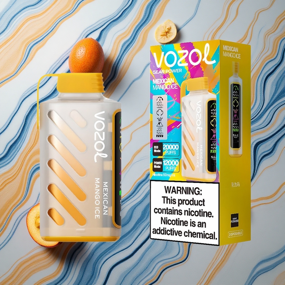 VOZOL Gear Power 20000 Puffs Mēness Mango Ledus Latvija vape