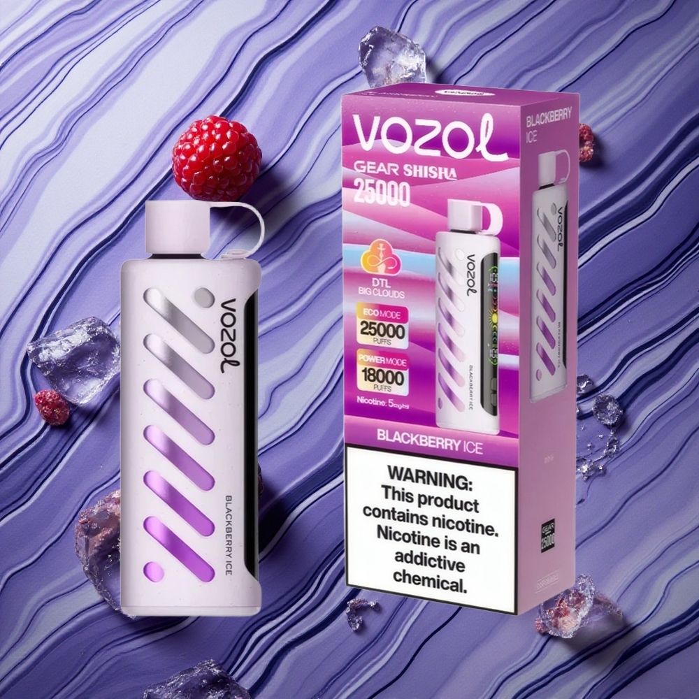 VOZOL Gear Shisha 25000 Puffs 30 Garšīgas garšas 1000mAh Latvija vape