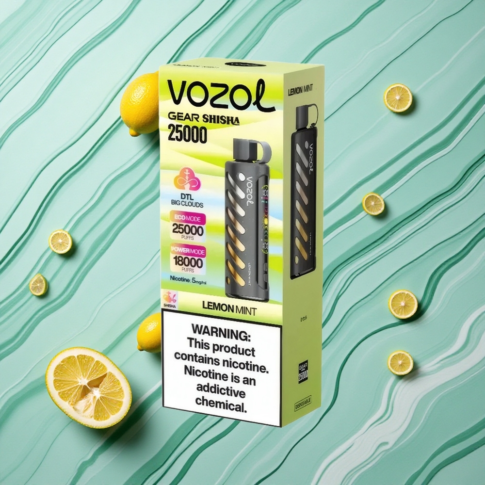 VOZOL Gear Shisha 25000 Puffs Citrons Mētra S.i.L.C Tech Latvija vape