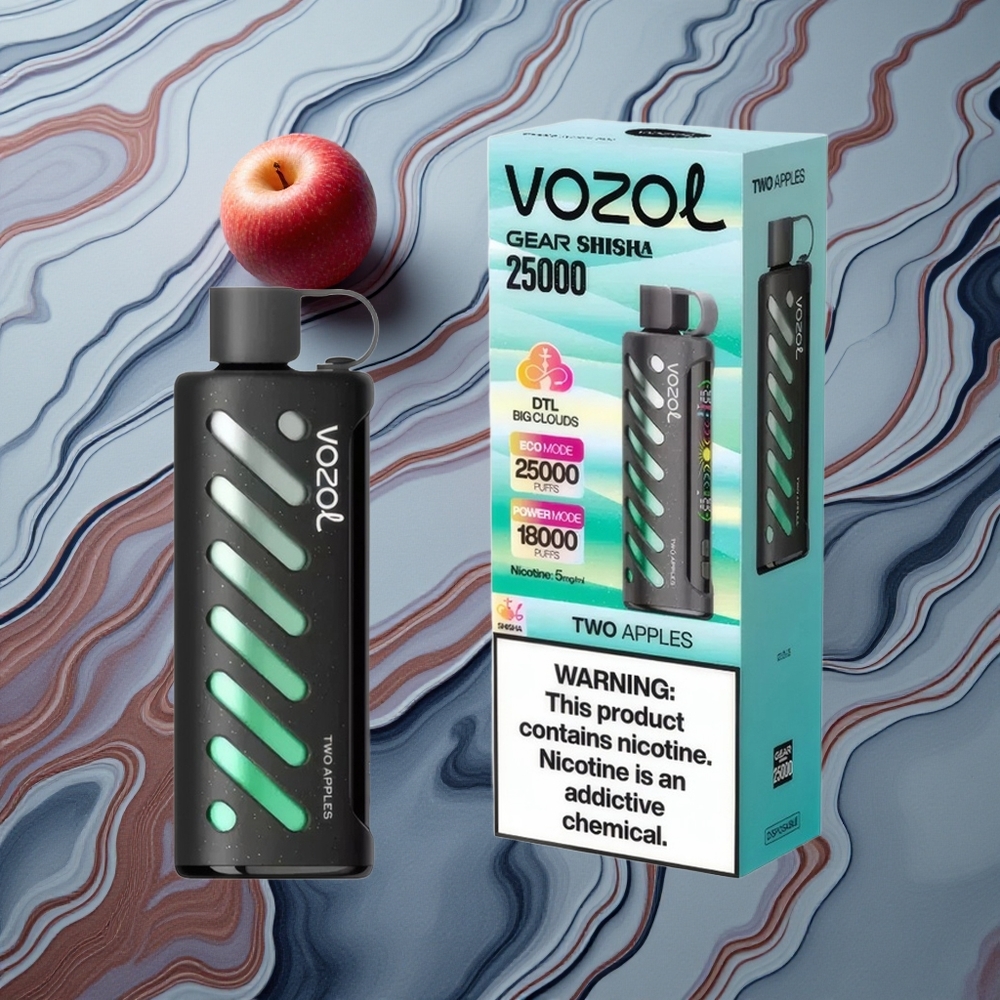 VOZOL Gear Shisha 25000 Puffs Divi Āboli S.i.L.C Tech Latvija vape