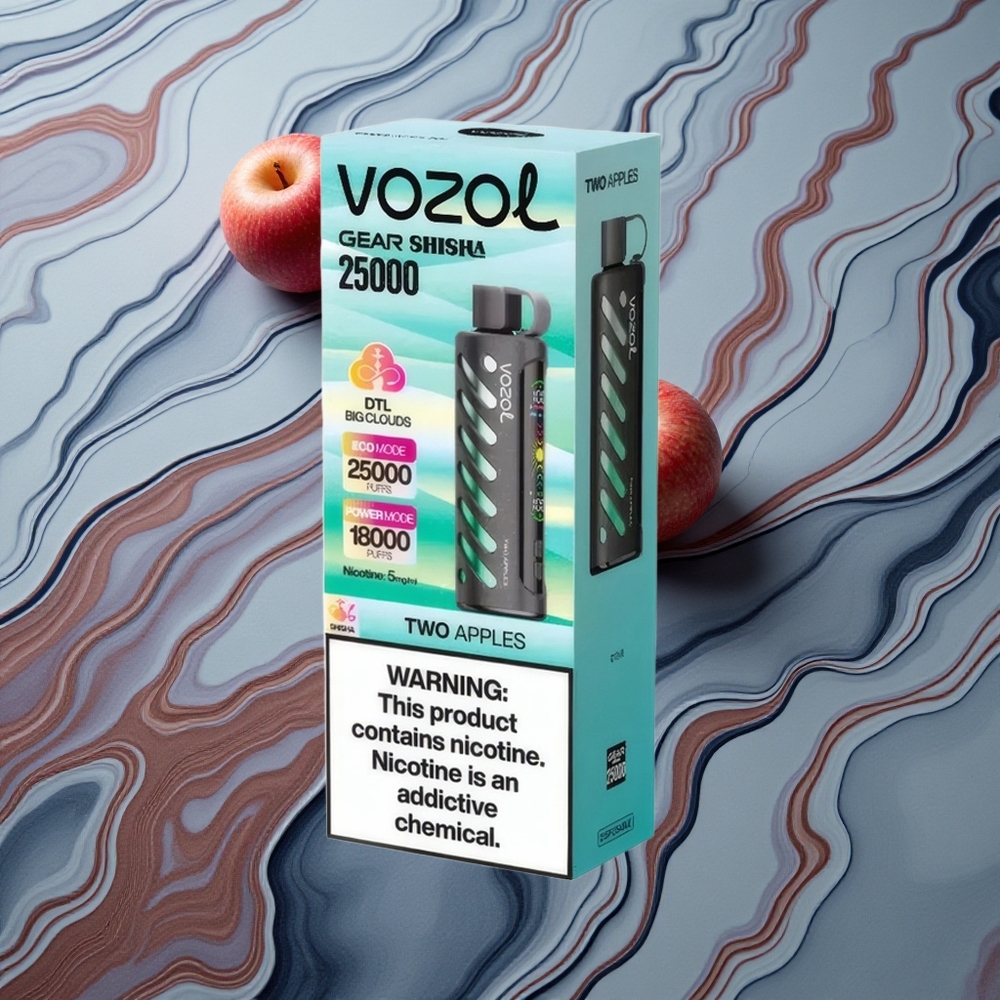 VOZOL Gear Shisha 25000 Puffs Divi Āboli S.i.L.C Tech Latvija vape