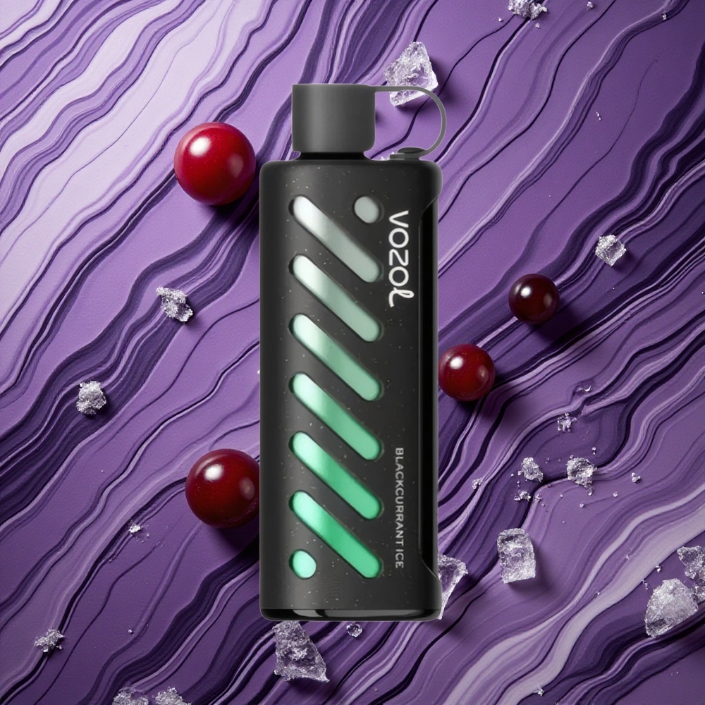 VOZOL Gear Shisha 25000 Puffs Melnais upene Ledus Latvija vape S.i.L.C Tech