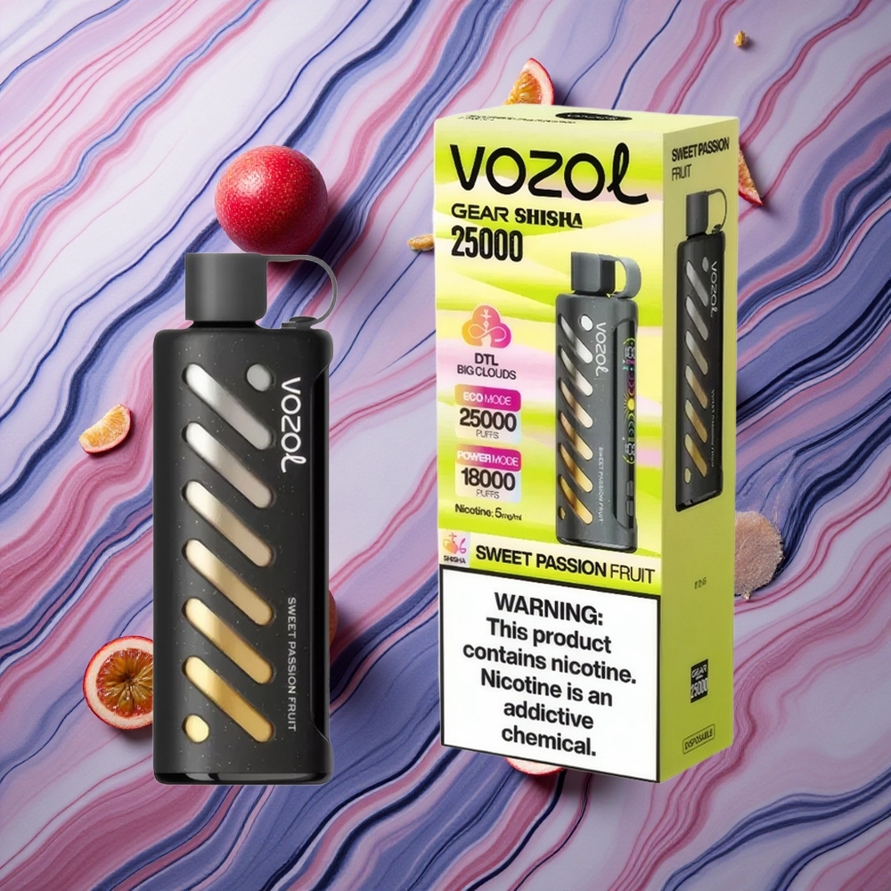 VOZOL Gear Shisha 25000 Puffs Saldā Pasiflora S.i.L.C Tech Latvija vape