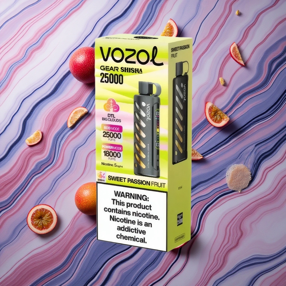 VOZOL Gear Shisha 25000 Puffs Saldā Pasiflora S.i.L.C Tech Latvija vape