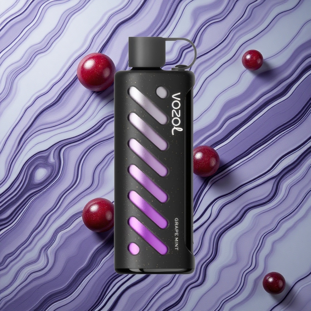 VOZOL Gear Shisha 25000 Puffs Vīnogu Mētra Latvija vape S.i.L.C Tech 1000mAh