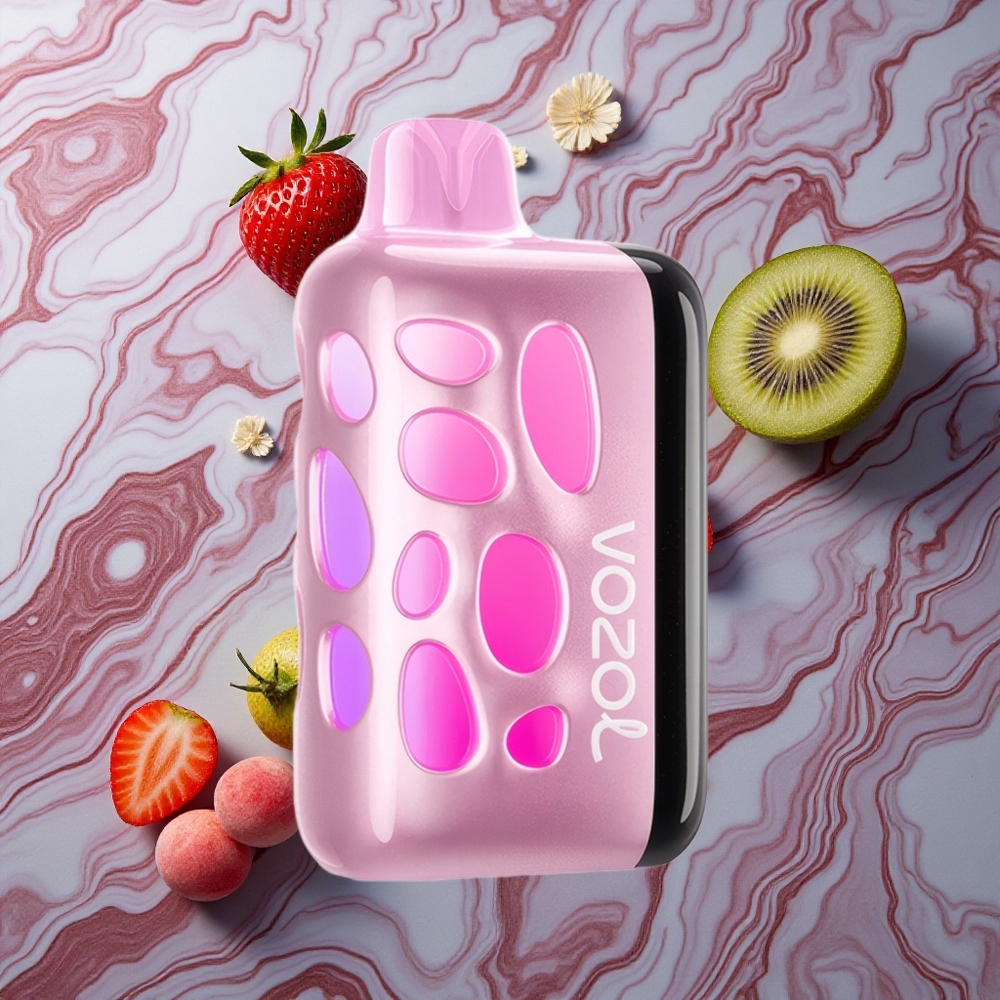 VOZOL RAVE 40000 Zemeņu Kiwi 270 grādu Spilgtā Gaisma 1000mAh Latvija vape