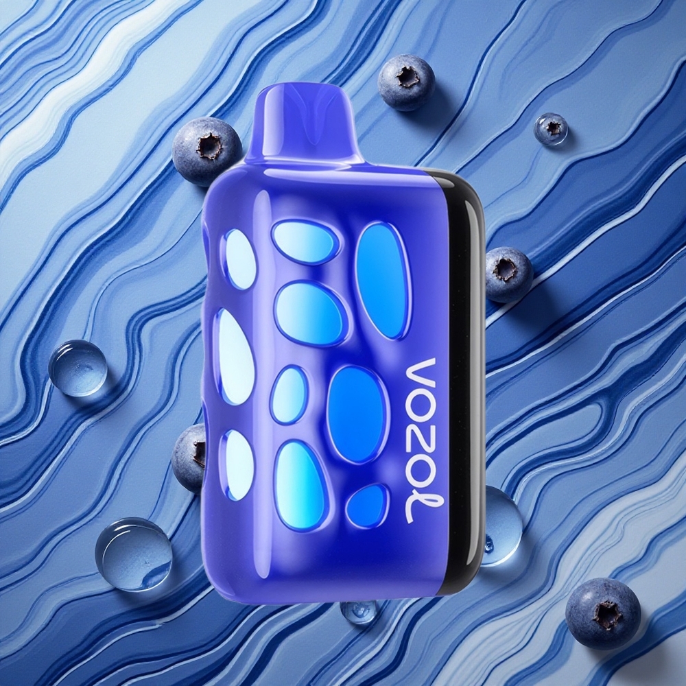 VOZOL RAVE 40000 Zilenes Ledus 270 Grādu Spožais Dizains 80% Uzlādes 20 Minūtēs Latvija vape