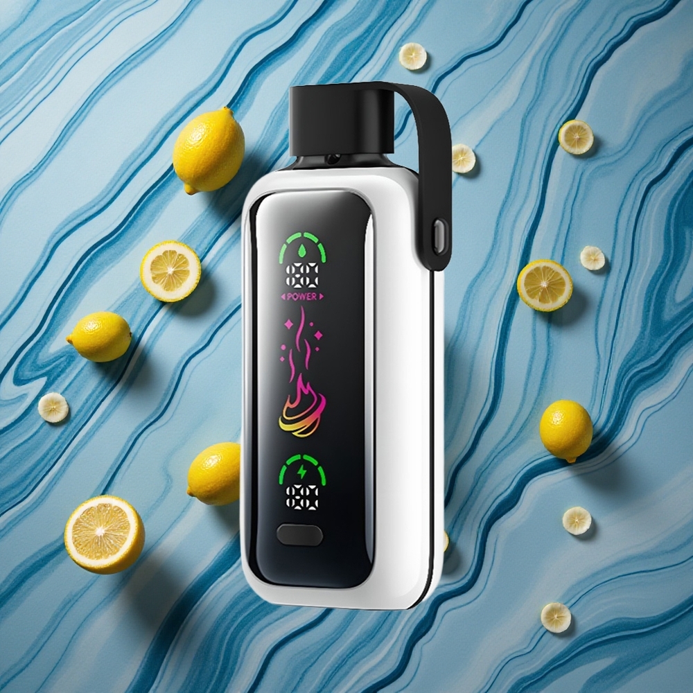 VOZOL Star 20000 Puffs Citrons Latvija vape ar 2,2" HD spoguļekrānu un 650mAh bateriju