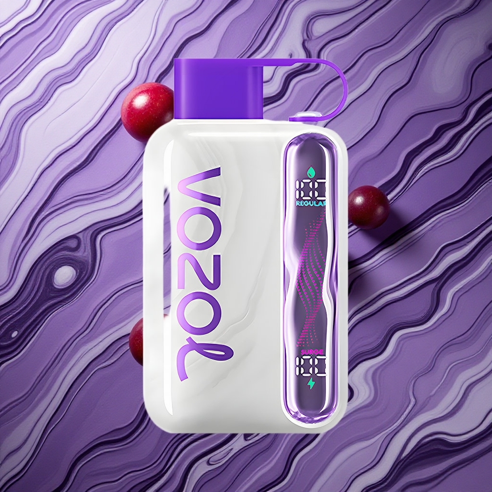 VOZOL STAR 40000 Puffs Vīnogu Ledus Latvija vape 1000mAh Type-C