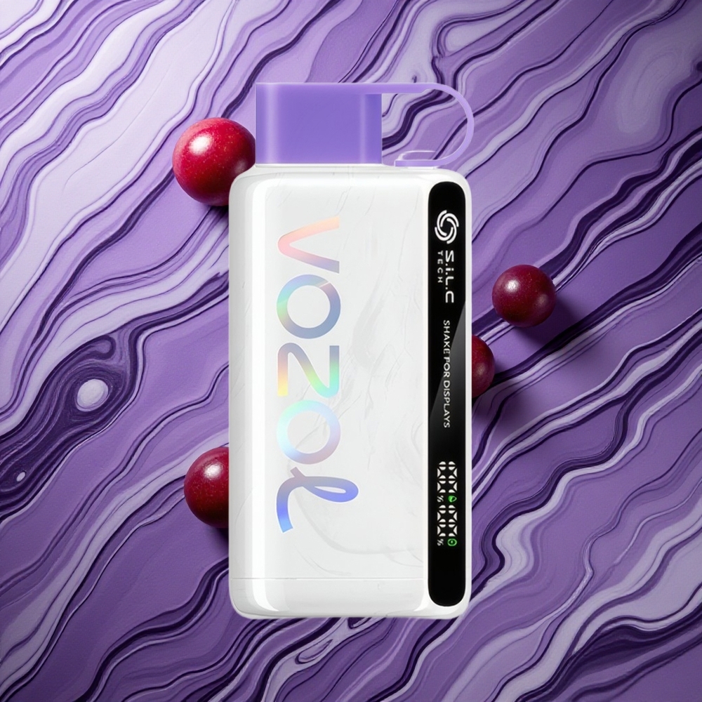 VOZOL STAR 9000/12000 Grape Ledus ar 30% ātrāku uzlādi un 650mAh bateriju Latvija vape