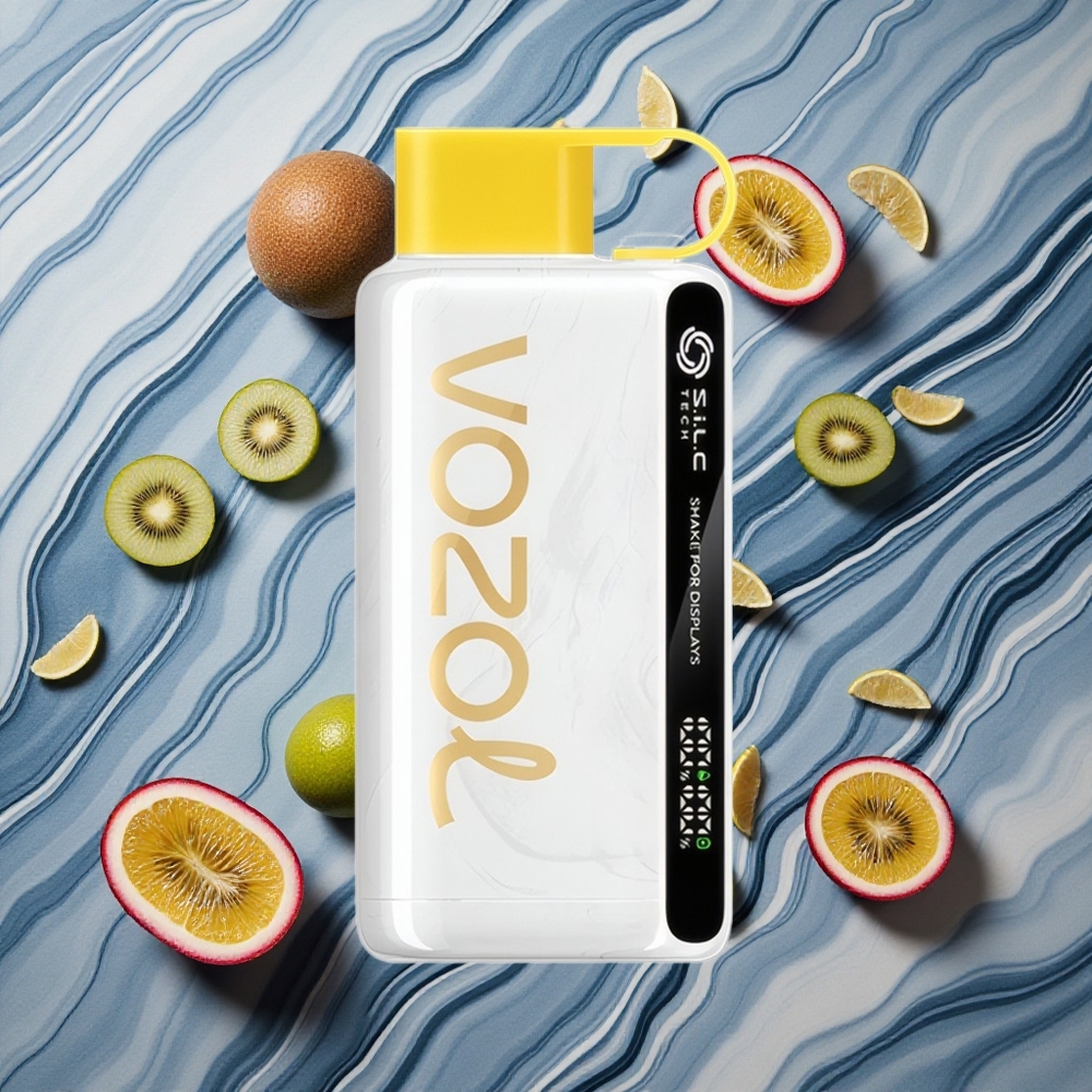 VOZOL STAR 9000/12000 Latvija vape Kivi Pasiflora Guava 30% ātrāka uzlāde 650mAh baterija